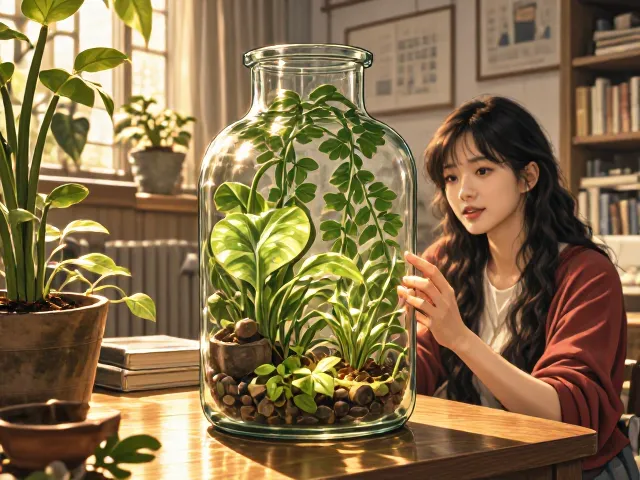 爱之蔓玻璃微景观瓶,打造书房案头治愈系绿植生态