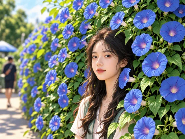 牵牛花攀爬力不足?生长期打顶促分枝,爆盆秘籍