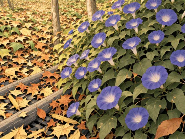秋季牵牛花落叶后遭病虫害侵袭?3招急救救活