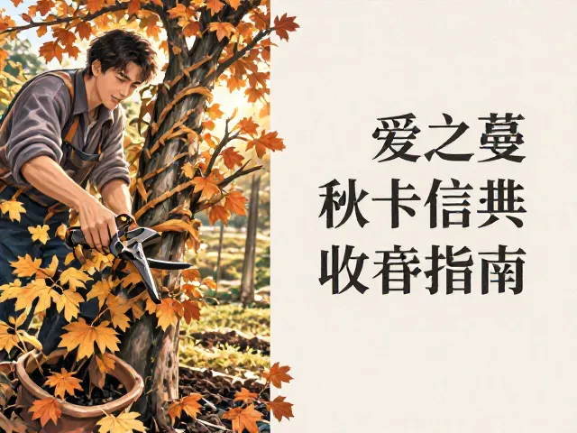 爱之蔓秋季修剪收梢指南,配排水良好土壤,促爆盆