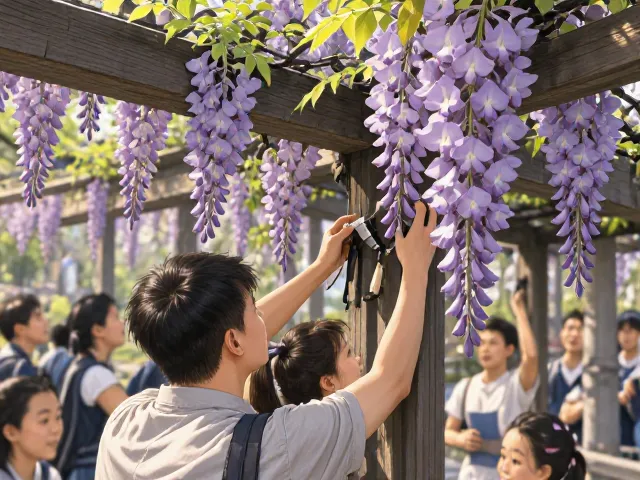 学校紫藤支撑不稳怎么办?专家教你加固技巧,守护校园景观安全