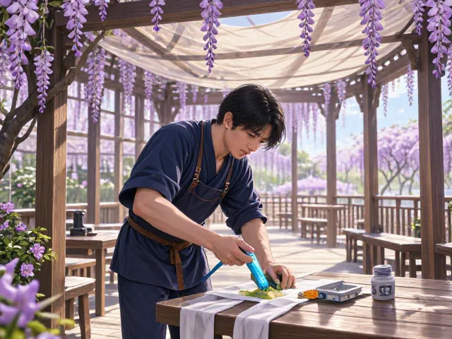 紫藤木质廊架搭配遮阳网，打造夏日清凉庭院，SEO优化指南