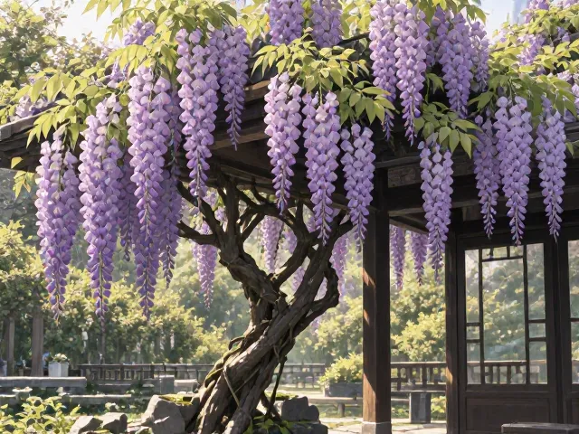 紫藤是中层灌木吗？阳光充足时如何养护促开花
