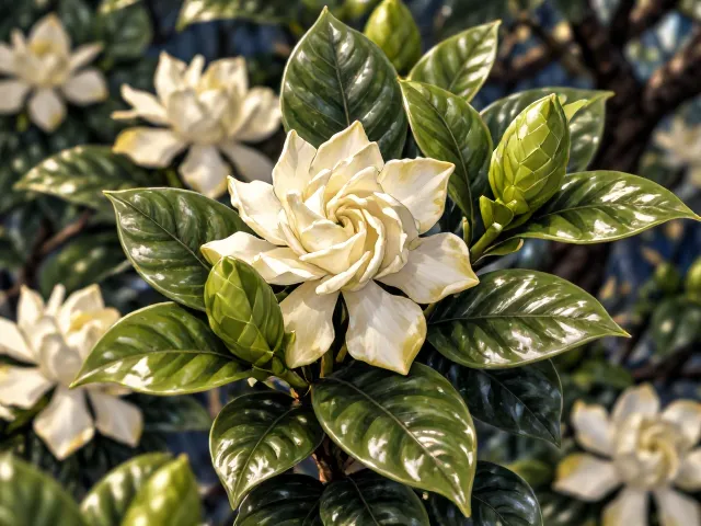 栀子花春季促芽技巧,叶片革质或纸质如何养护?
