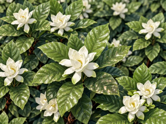 栀子花炭疽病防治,叶片斑点枯萎?3步急救,重现团圆和睦绿意