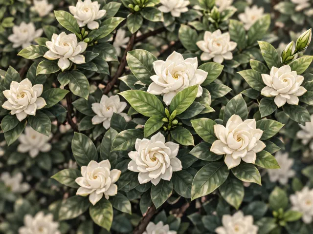 栀子花秋季促花保叶，忌浓肥烧根，牢记这3点长势旺
