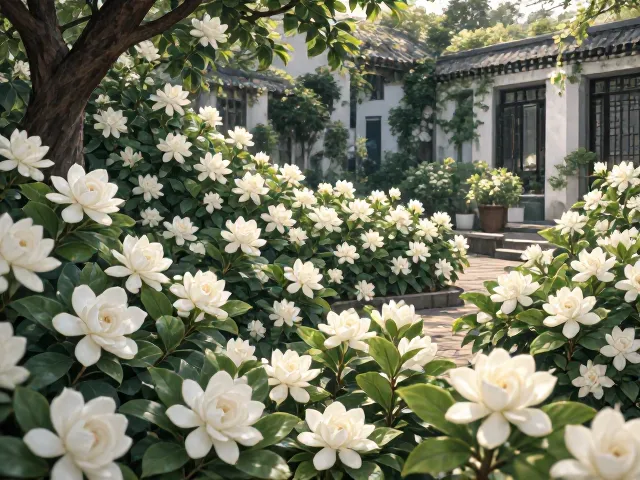 栀子花庭院点缀,微酸性至中性土养护指南