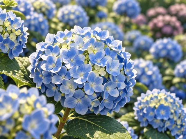 绣球花果实观赏期长？观叶为辅，打造四季有景的庭院焦点