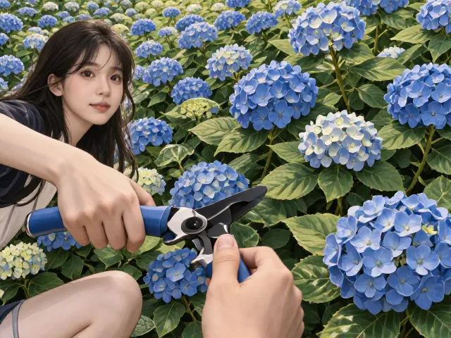 绣球花后轻剪防炭疽病,3招让株型更美观
