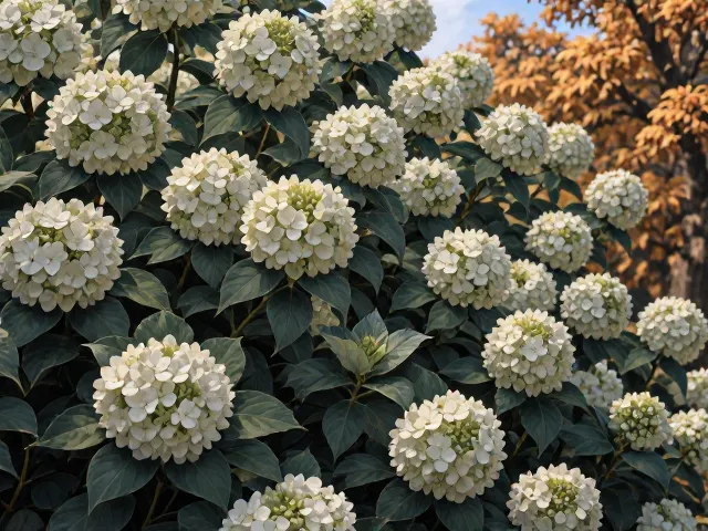 绣球花枝条开展怎么办?秋季施长效肥促花苞
