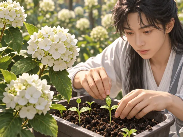 绣球花播种育苗指南,白粉病预防全攻略,新手必看