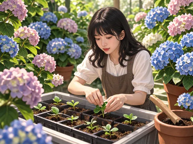 绣球花播种育苗全攻略，盆栽观赏技巧与开花秘籍