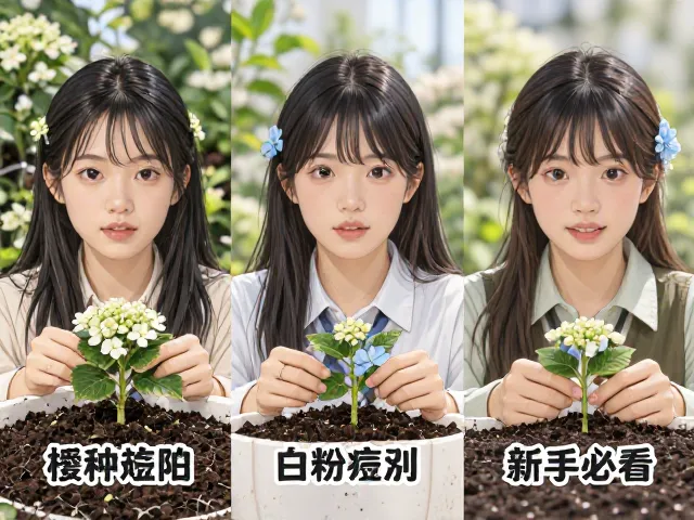 绣球花播种育苗指南,白粉病预防全攻略,新手必看