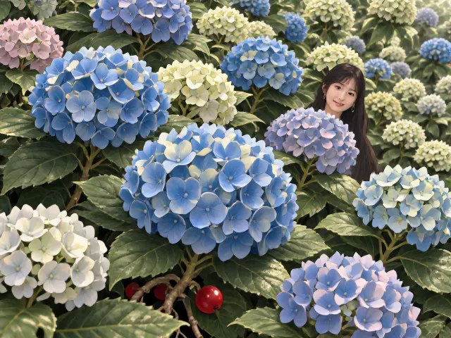 绣球花忌浓肥烧根,观果点缀更惊艳!