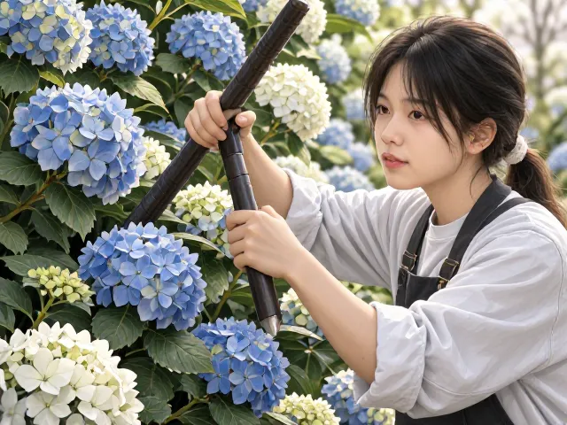 绣球花控株型却忽视冬季防寒?3招让来年花开爆盆