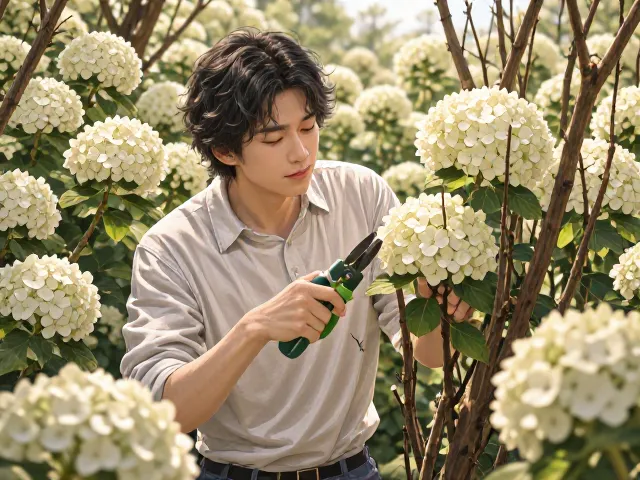 绣球花去除枯枝技巧,让爱情象征之花重焕生机
