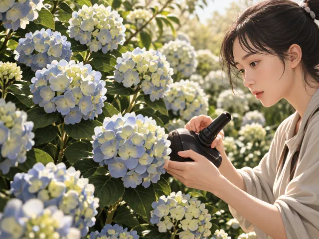 绣球花适应性强易养护,秋季复花惊艳,新手必养
