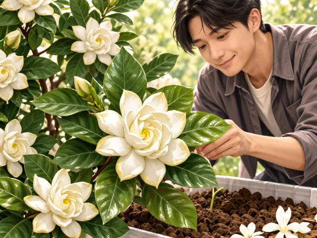 栀子花革质叶养护，高压繁殖全攻略，新手也能爆盆