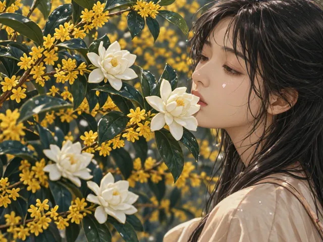 栀子花桂花养护，保持土壤湿润，花开满枝香气扑鼻