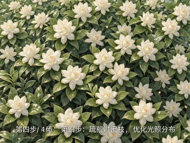 栀子花米兰树冠丰满怎么修？4步控型技巧，株型美开花多