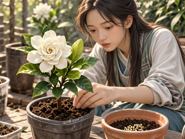 栀子花播种培育，微酸性至中性土养护指南，新手必看