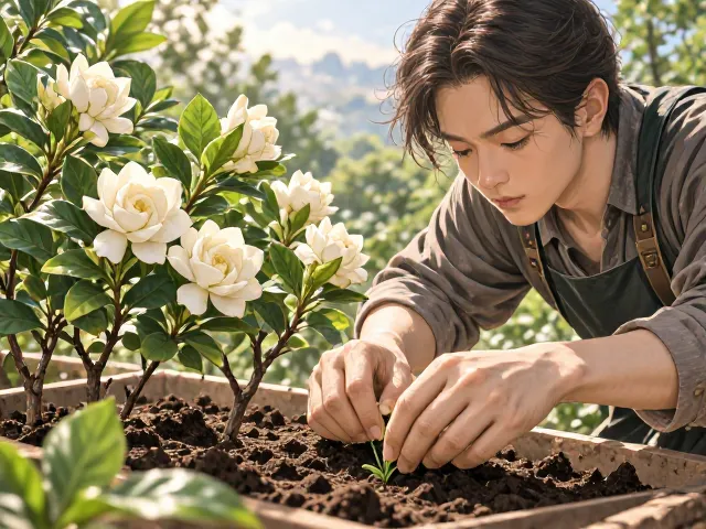 栀子花播种培育，微酸性至中性土养护指南，新手必看