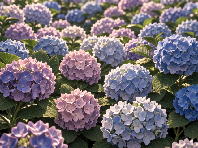 绣球花春季开花为主?掌握这招控制株型,花开爆盆超惊艳
