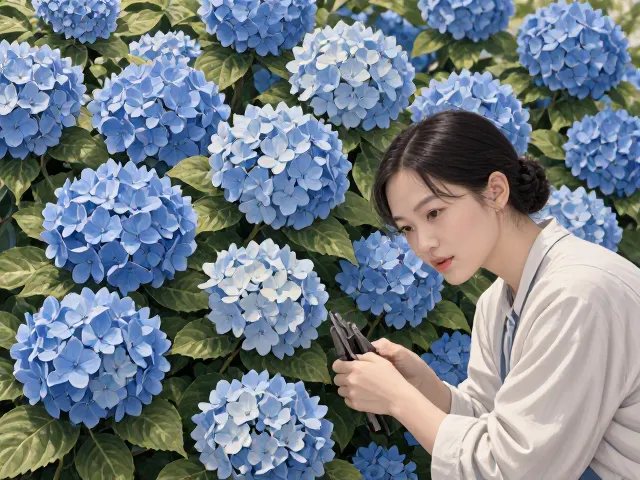 绣球花坚韧顽强?学会控制株型,花开爆盆更壮观