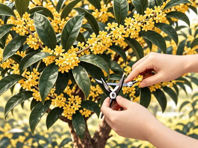 桂花树造型技巧，倒卵形叶修剪与养护指南