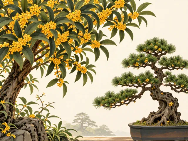桂花树与松柏盆景素材精选,高流量SEO优化指南