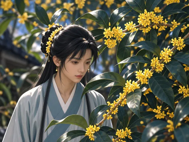 桂花树叶片深绿光亮寓意吉祥富贵，养护技巧助你花开满园