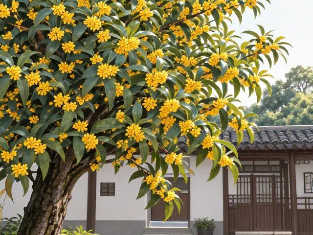 庭院主景树选桂花？兼具降噪除尘功能，四季有香更宜居