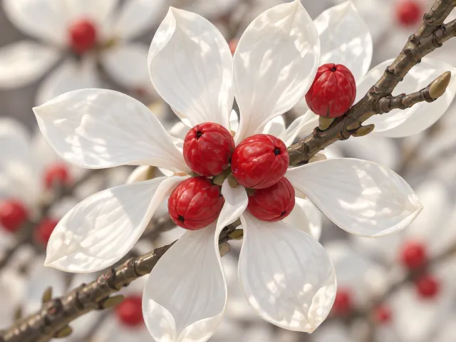 玉兰花喜光吗?果实类型揭秘,白色花朵结出红色聚合果
