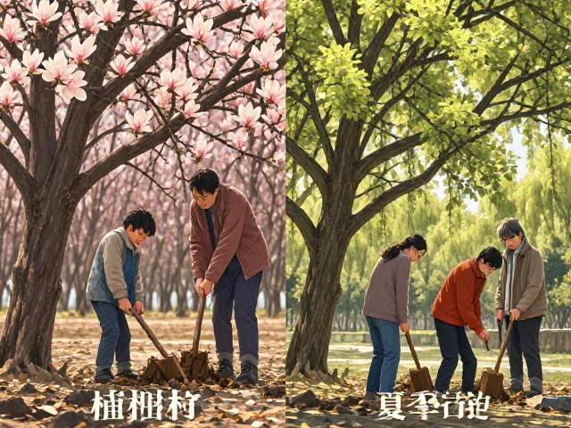 玉兰花群植树种植指南,季节性变化显著,四季景观如何打造?