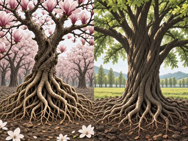 玉兰花根系发达吗?与国槐对比解析及种植养护指南