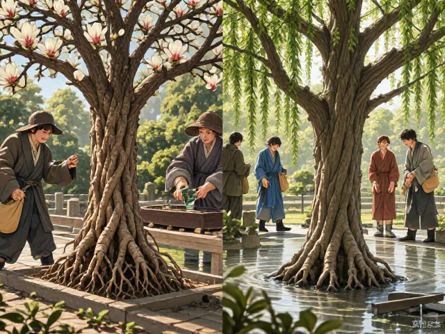 玉兰花根系发达吗?与国槐对比解析及种植养护指南