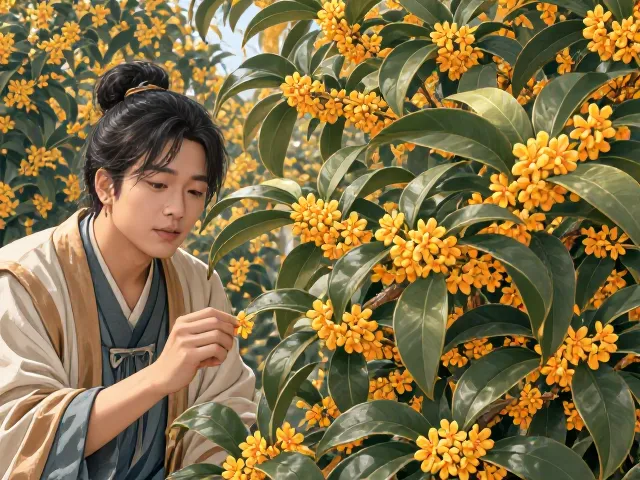 桂花定期施肥技巧,促花保叶,展现坚韧不屈生命力