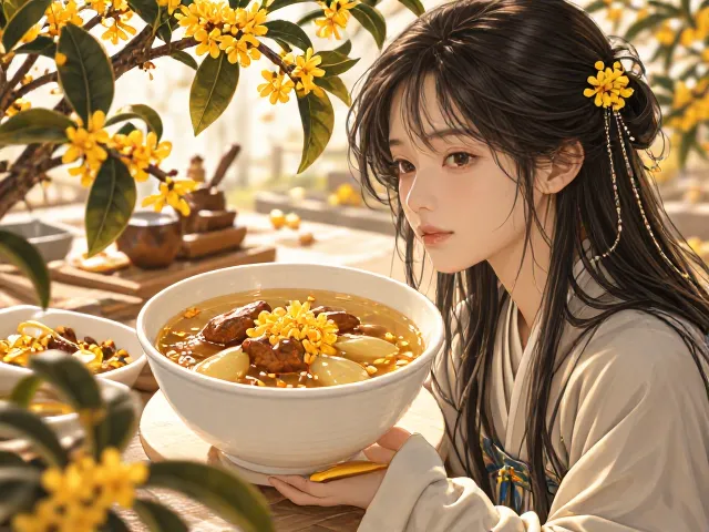 桂花入菜调味提香,闻香提神醒脑,揭秘秋日美食与养生妙用