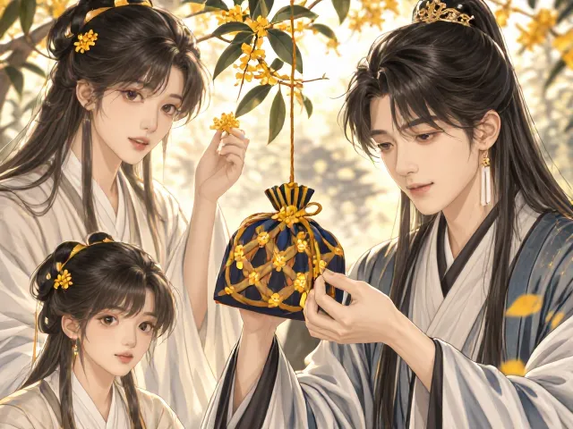 桂花落叶季，自制四季常青香囊教程，驱蚊留香超实用