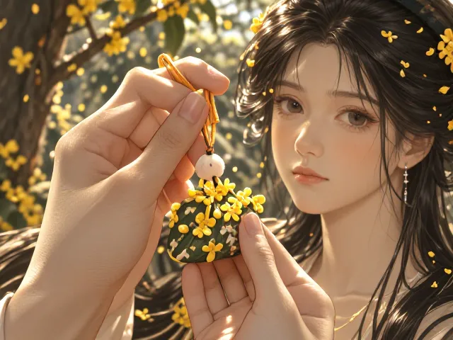 桂花落叶季，自制四季常青香囊教程，驱蚊留香超实用