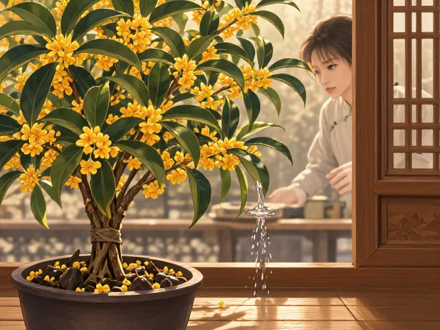 桂花盆栽浇水指南,打造辛香木质调氛围,养出满屋清香