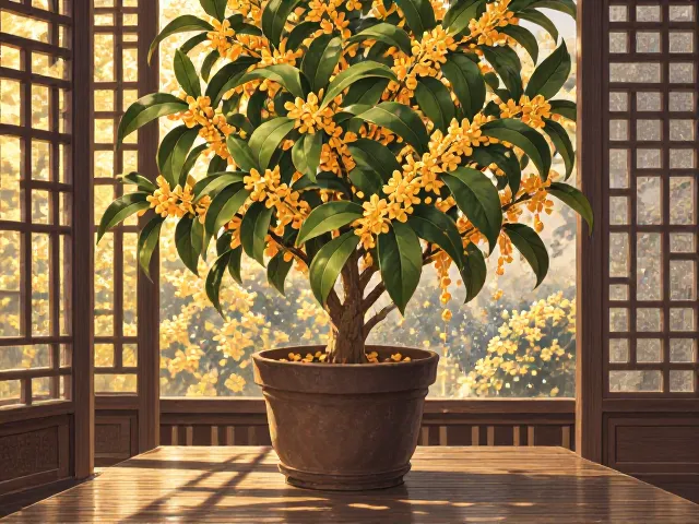 桂花盆栽浇水指南,打造辛香木质调氛围,养出满屋清香