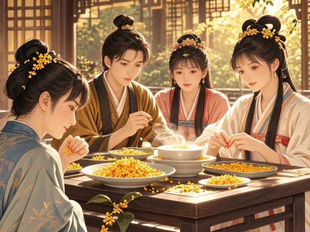 桂花入馔,从文化礼品到烹饪调味的艺术