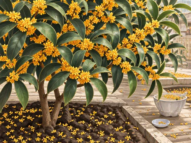 桂花种植选排水良好土壤,烹饪调味更香浓
