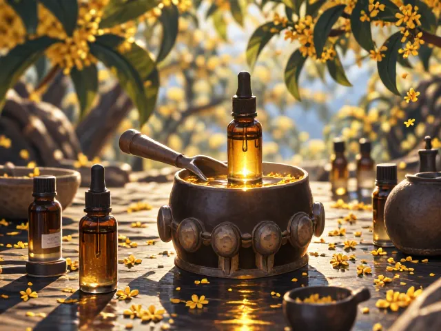 桂花精油提取工艺,天然舒缓神经,缓解焦虑助眠