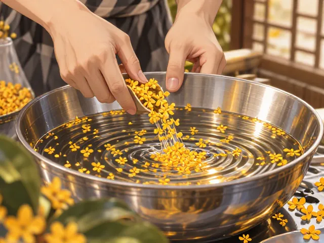 桂花烹饪调味技巧,忌积水防变质,解锁秋日香气秘籍