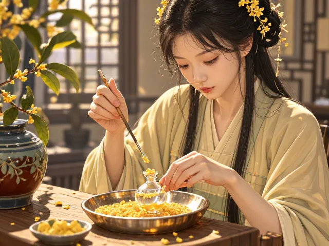 桂花香水制作教程,寓意富贵吉祥,自制天然香氛