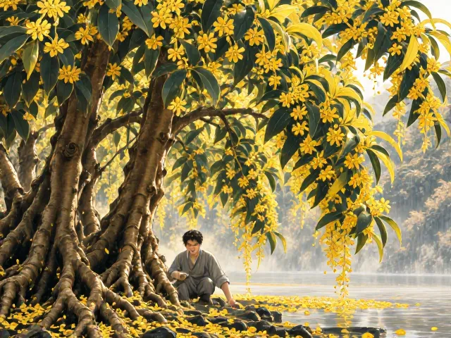 桂花根系发达怕涝？微酸性土壤养护秘籍，促花爆盆不黄叶