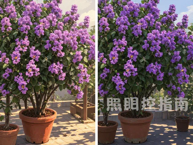 紫薇花光照调控指南,让观赏花期更持久鲜艳