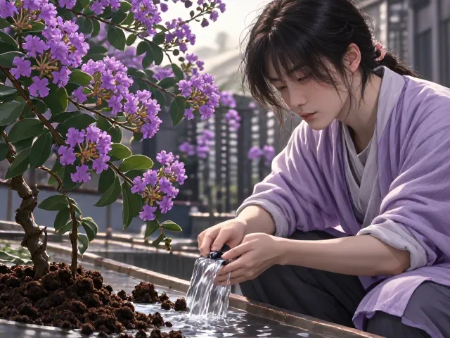 紫薇花爱用疏松肥沃土壤,寓意爱情长久,养护全解析